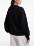 zip-up hooded cardigan